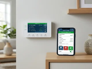 Modern IP-based alarm panel with cloud connectivity and mobile app integration; the current generation designed around IP from the ground up