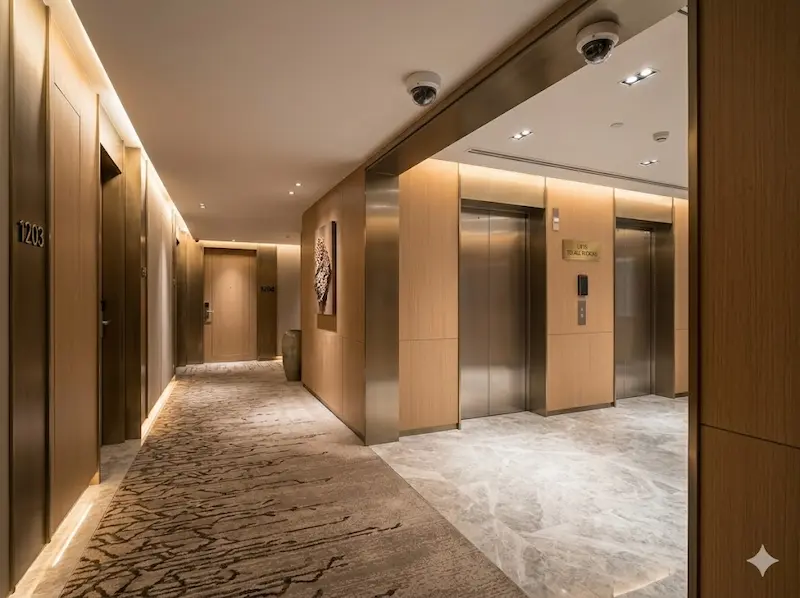 Hotel CCTV surveillance and lift access control Singapore