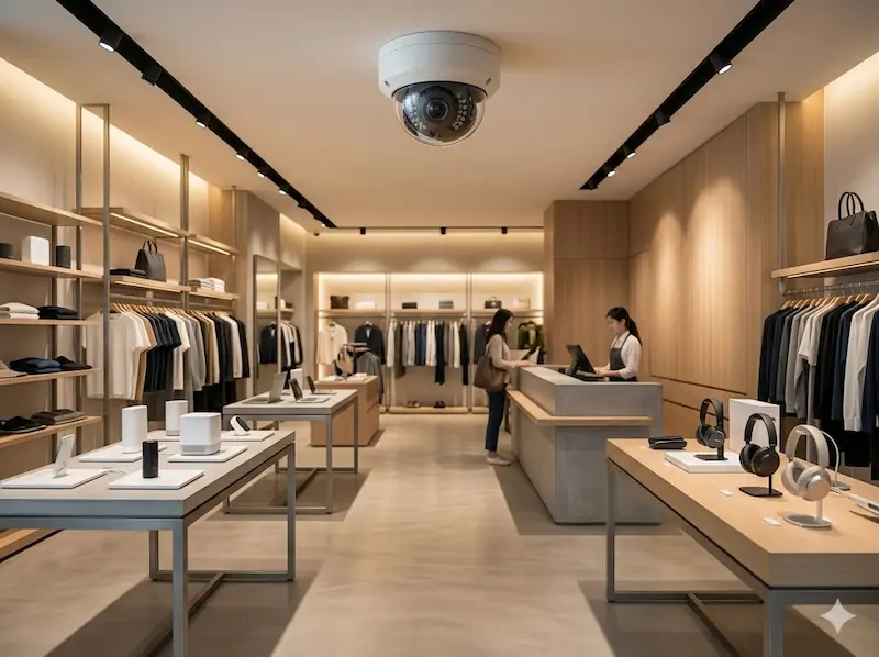 Retail CCTV with POS analytics at Singapore shop