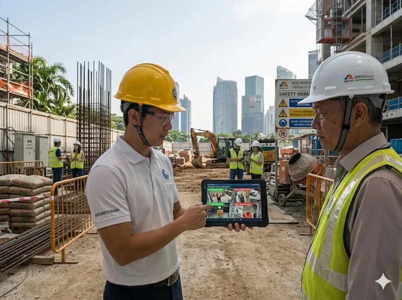 AI camera PPE compliance monitoring and WSH audit trail Singapore