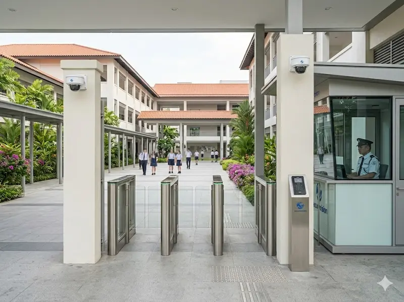 School CCTV visitor management and lockdown system Singapore