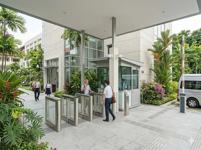 Managed living security systems overview Singapore