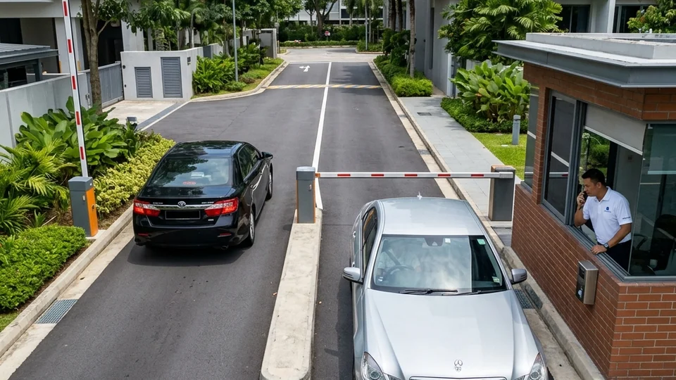 Smart vehicle segmentation: resident, visitor and delivery lanes at Singapore condominium