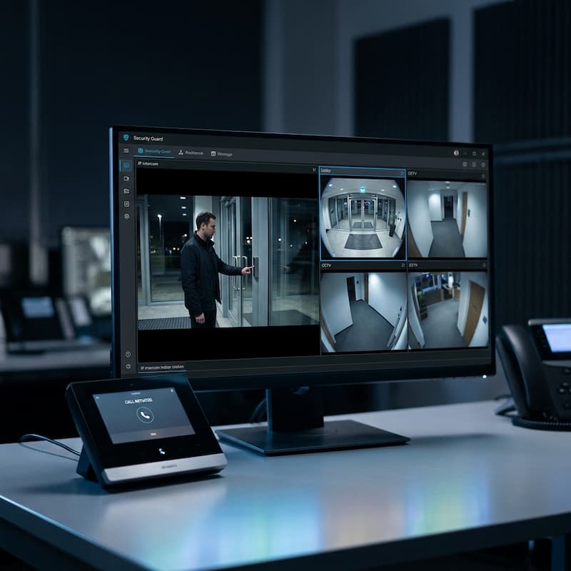 Access control and intercom integration dashboard